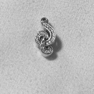 100% Authentic Pandora Sterling Silver Sweet Music Treble Clef Charm 791381CZ